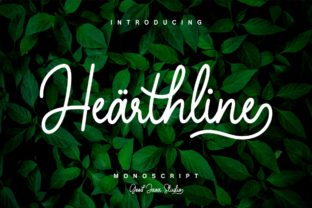 Discover Hearthline: A Stylish Script Font for Modern Design
