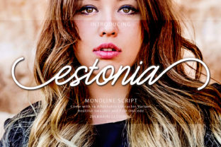 Estonia: A Modern Calligraphy Font with a Light and Cool Aesthetic