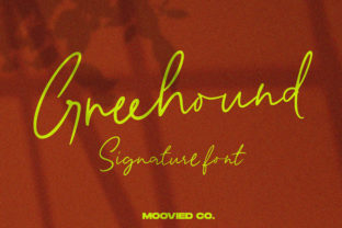 Greehound: A Modern Signature Font for Contemporary Design