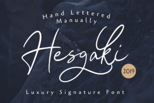 Hesgaki: A Bold Handwritten Font with Unique Charm