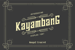Kayambang: A Bold Sans Serif Font for Vintage Design