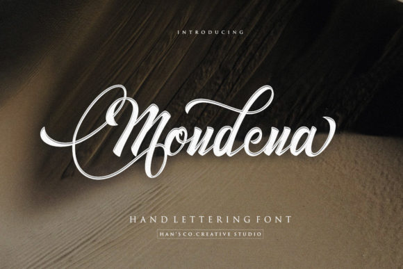 Mondena: A Handwritten Font with a Cool Twist