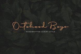 Ontohood Boys: A Unique Font for Creative Expression and Branding