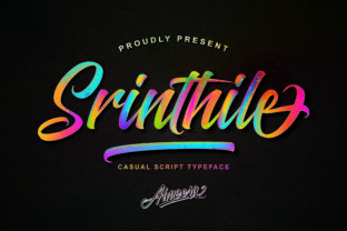 Srinthile Script: A Handwritten Font with a Cool, Personal Touch