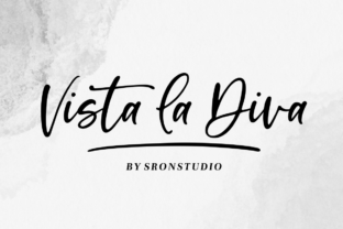 Vista La Diva: A Romantic Script Font for Creative Projects
