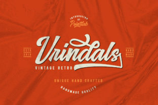 Vrindals Script: A Bold Retro Font with a Cool Twist