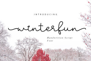Winterfun: A Cozy Script Font for Winter-Themed Design